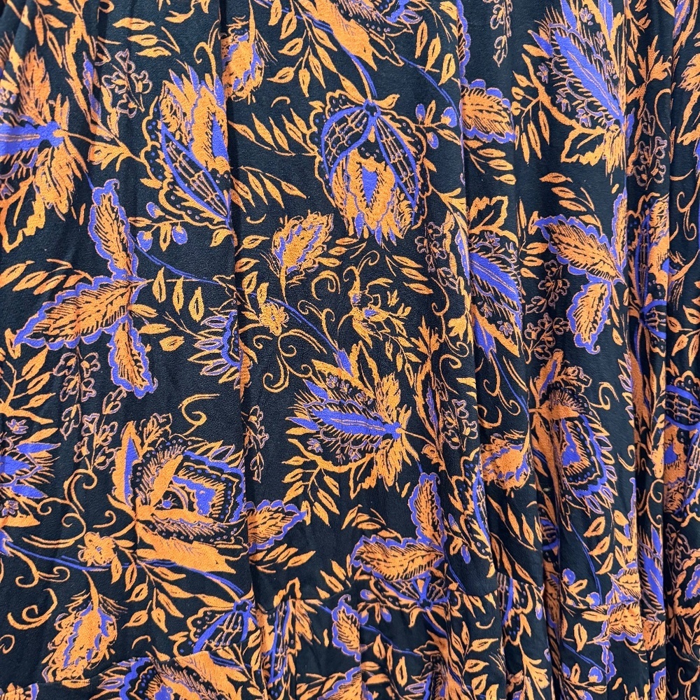 Free People NWT Floral Long Sleeve Mini Dress Noir Combo Size Large - Picture 4 of 11